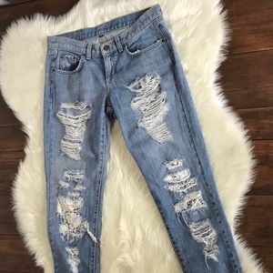 Carmar Shredded boyfriend jeans